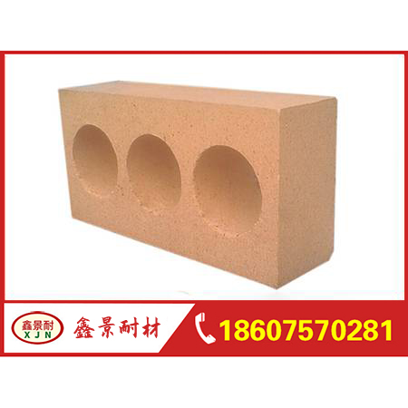 Clay three hole brick