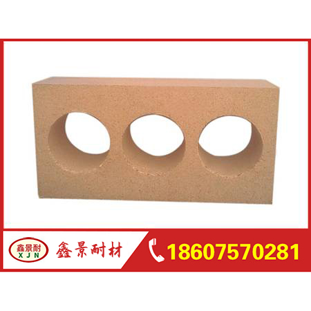 Clay three hole brick